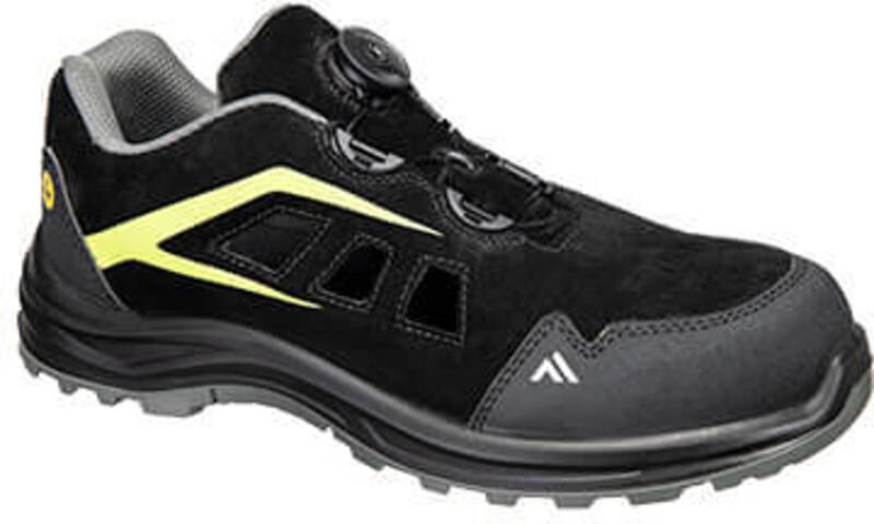 Sicherheitsschuhe niedrige Boot S3S ESD SR FO Schwarz/Gelb 41