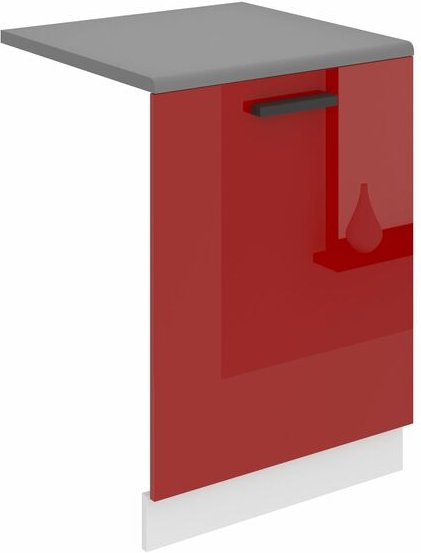 Frontblende für Geschirrspüler pz. Frontblende Geschirrspüler 60 cm Breite. Frontplatte für Spülmaschine mit Griff, Rot ...