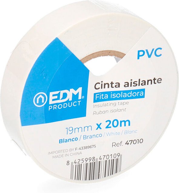 Isolierband 20m x 19mm weiß EDM 47010