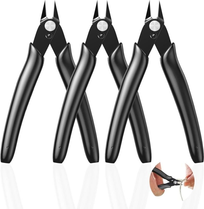 Thumbnail - Stück 4,5 Zoll schwarze Seitenschneider - Mini-Präzisionsschneider für 3D-Druck, Elektronik, Kunststoffmodellierung, Sch...