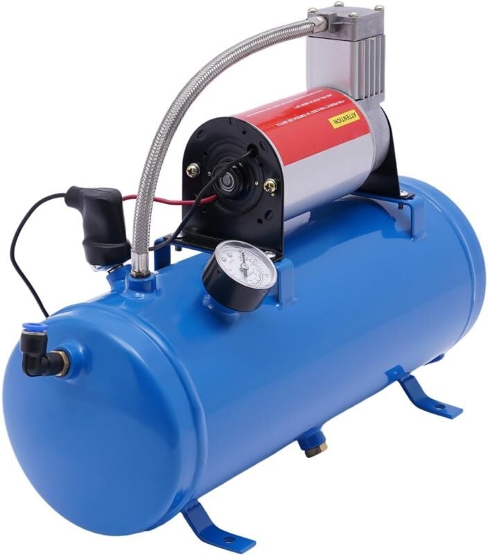 Gojoy - Kompressor, Luftkompressor Werkstatt, fahrbar, dc 12V, Induktionsmotor, Flüster Silent Druckluft leise ölfrei wa...