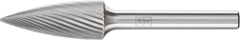 August Rüggeberg Gmbh&co.kg - pferd Hartmetall Frässtift Spitzbogen spg ø 12x30mm Schaft-Ø 6 mm Z3 universal mittel