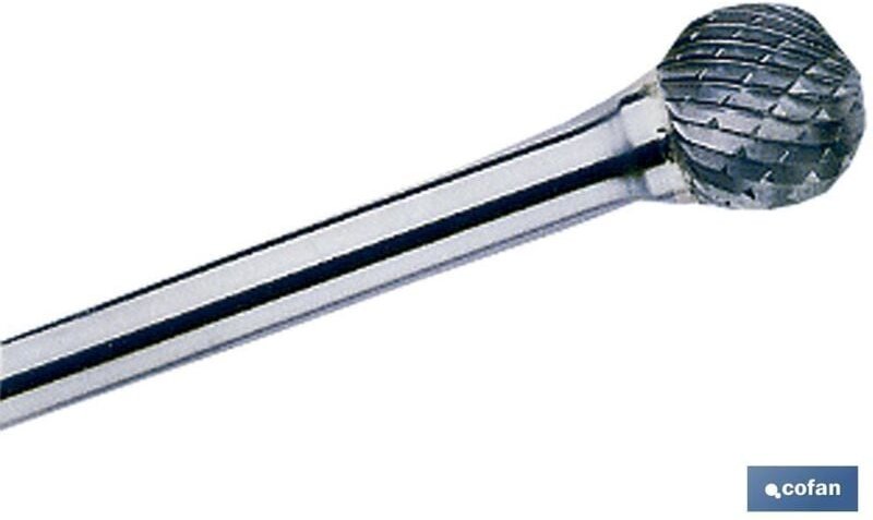 12 mm sphärischer Rotationsfräser.