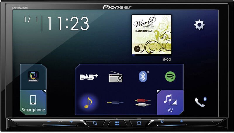 SPH-DA230DAB Doppel-DIN Moniceiver AppRadio, dab+ Tuner, Anschluss für Rückfahrkamera, Bluet - Pioneer