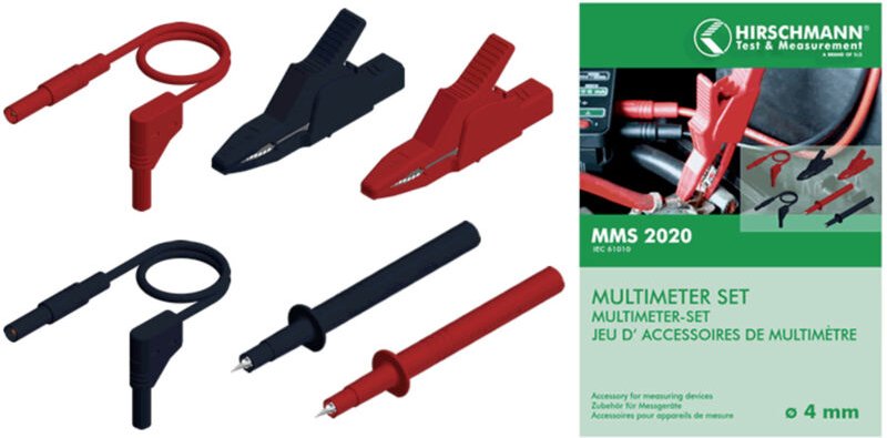 SKS Hirschmann MMS 2020 Sicherheits-Messleitungs-Set Lamellenstecker 4 mm Lamellenstecker 4 mm 1.00
