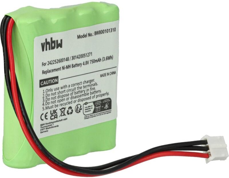 Vhbw - Akku kompatibel mit Philips TSU7000/37, Pronto Pro 900 Fernbedienung Remote Control (750 mAh, 4,8 v, NiMH) - Ersa...