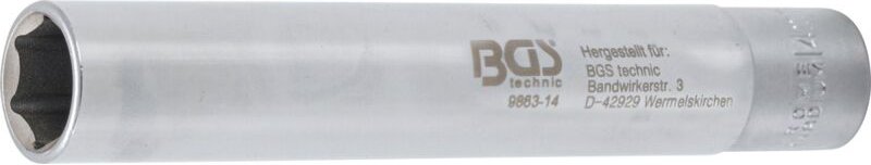 Steckschlüssel-Einsatz Sechskant, extra tief Antrieb Innenvierkant 10 mm (3/8") 14 mm