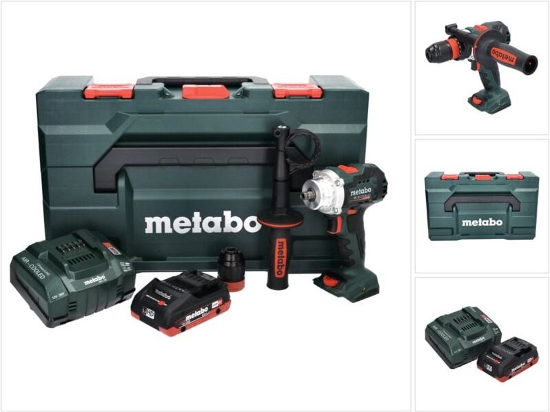 Metabo - bs 18 ltx bl q i Akku Bohrschrauber 18 v 130 Nm Brushless + 1x Akku 4,0 Ah + Ladegerät + x