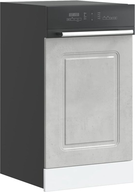 Geschirrspülerblende Kalmar Betongrau 45x1,5x67cm Holzwerkstoff Vidaxl