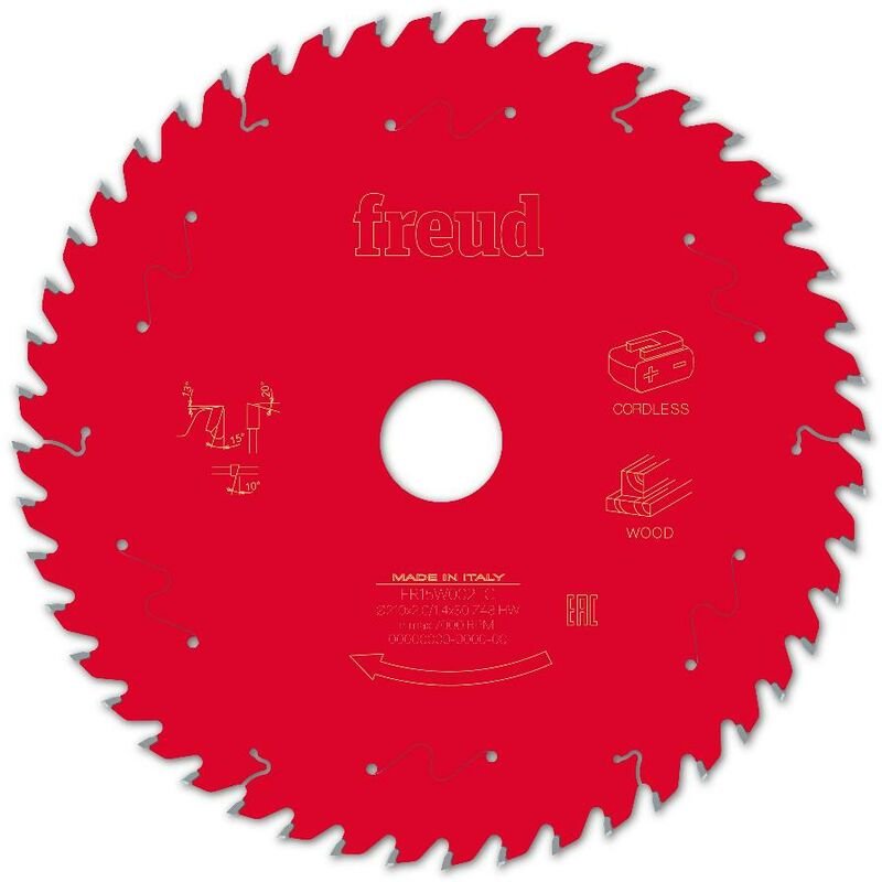 Freud - Sägeblatt für Akku-Handkreissäge Ø210 1,7/1,2 AL30 Z48 ba 15° - F03FS10069 -FR15W002TC