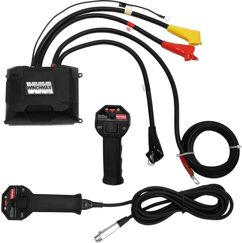 Komplette 12-V-Windensteuerbox für bis zu 20.000 Pfund. Zwei kabellose Fernbedienungen.