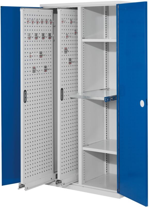 Kappes ®RasterPlan Vertikalschränke 1950x1000x600mm Modell 84 Doppelwandtüren enzianblau
