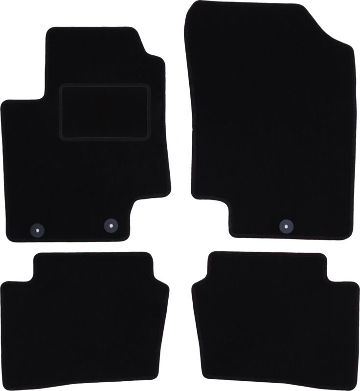 Schwarze Veloursmatten für: Hyundai i20 I Fließheck (2008-2014)