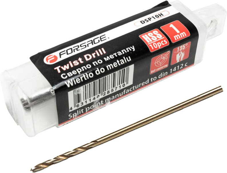 BOHRERSATZ 10-TLG. METALLBOHRER 1 mm HSS+Co