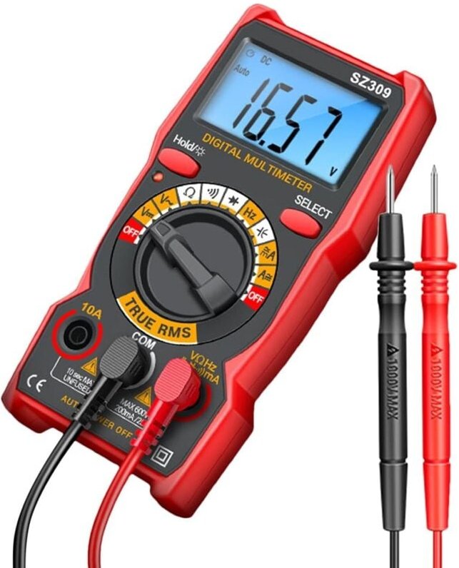 Kapazitätsmessgerät, resistiv, intelligentes Kapazitätsmessgerät, 1999 Counts LCD-Multimeter mit Hintergrundbeleuchtung,...