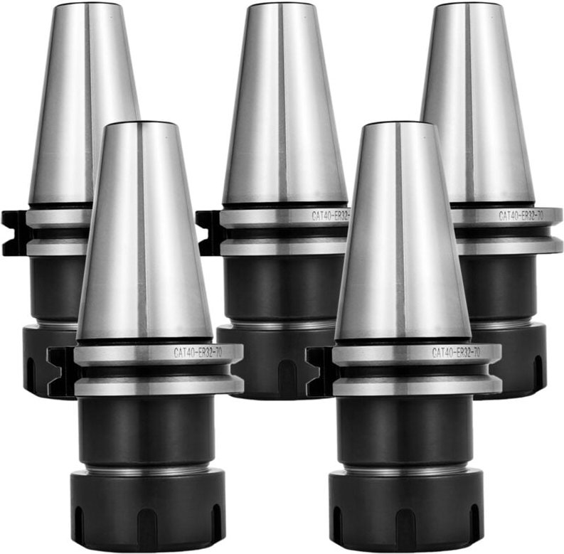 Vevor 5-teiliges Spannzangen-Set, CAT40 ER32 Spannzangenfutter, für CNC-Graviermaschine und Fräsdrehmaschine (CAT40 ER32...