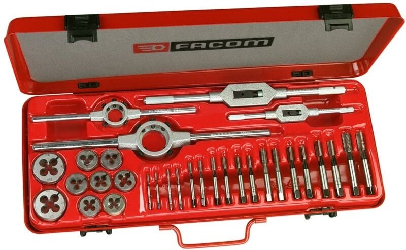 Facom Sortiment Gewindeschneiden, 41-tlg