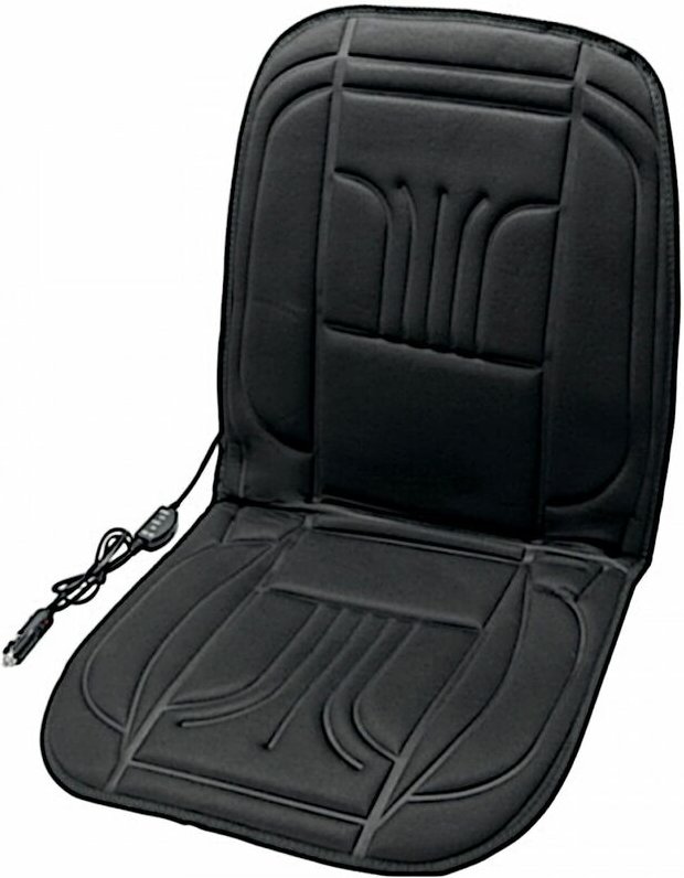 Cartrend - KFZ-Sitzheizung Carbon Basic Heizmatte Heizkissen 2 Heizstufen Sitzauflage 12V
