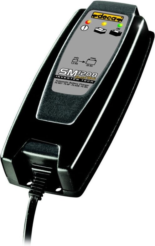 Deca - Trade Shop - automatisches batterieladegerät 1,2AH bis 35AH SM1208 wechselrichter 12V auto und motorrad -