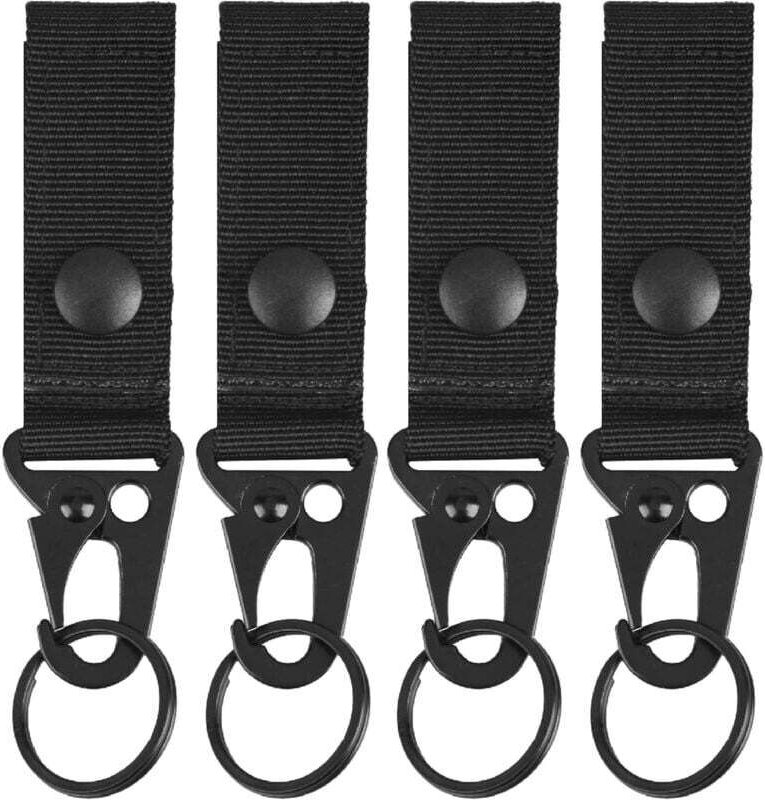 Nylonband mit Schlüsselring, taktischer Gürtel, Karabiner, hängender Schnallenclip, Haken für Rucksack, Camping, Wandern