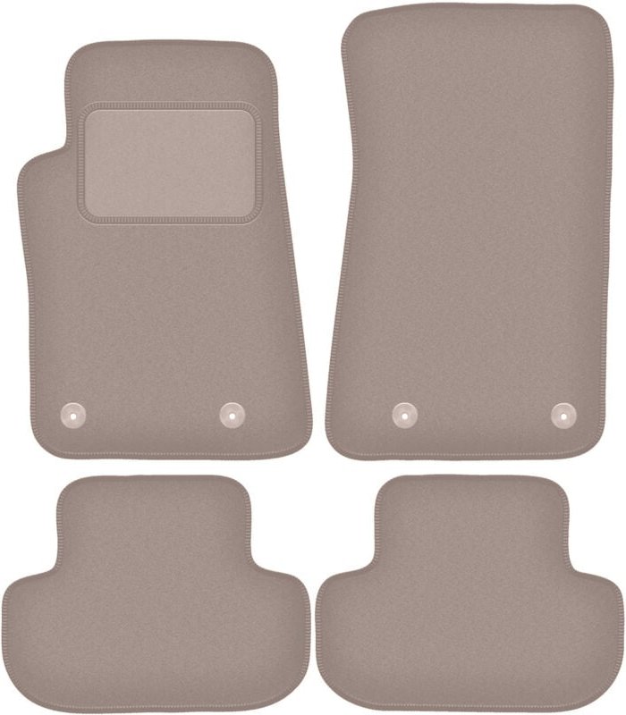 Beige Velours-Fußmatten für: Chevrolet Camaro V 0 (2006-2015)