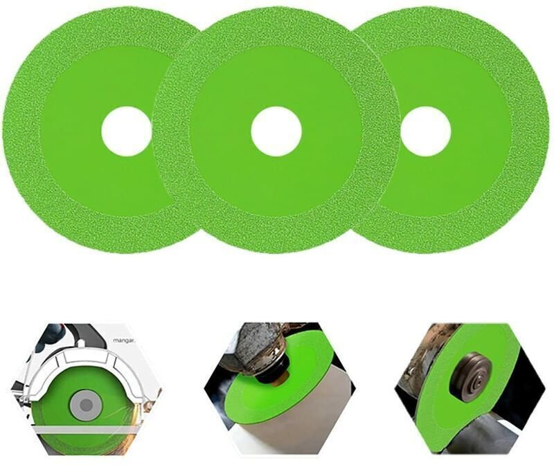 Odipie - Glas-Trennscheibe, 3 Stück, Glas-Trennscheibe, Diamant-Trennscheibe für Winkelschleifer, Glas-Trennscheibe, Rad...