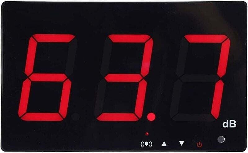 Professioneller Schallpegelmesser mit festgelegten Alarmschwellenwerten Tragbarer digitaler LCD-Dezibelmesser 30 - 130 d...