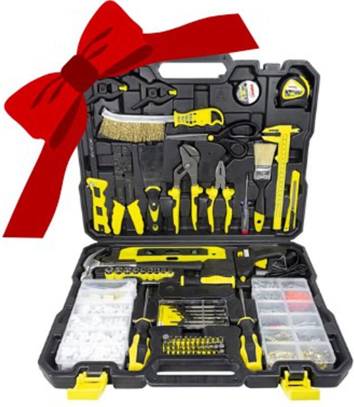 Perfekte Geschenkidee - WMC WERKZEUGSATZ - SCHRAUBENSCHLÜSSEL, SCHRAUBENDREHER, BITS 1001 TEILIG