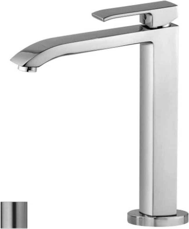 Paffoni - Einhand-Spültischmischer Stahloptik Level Serie LES188ST Messing - Steel looking