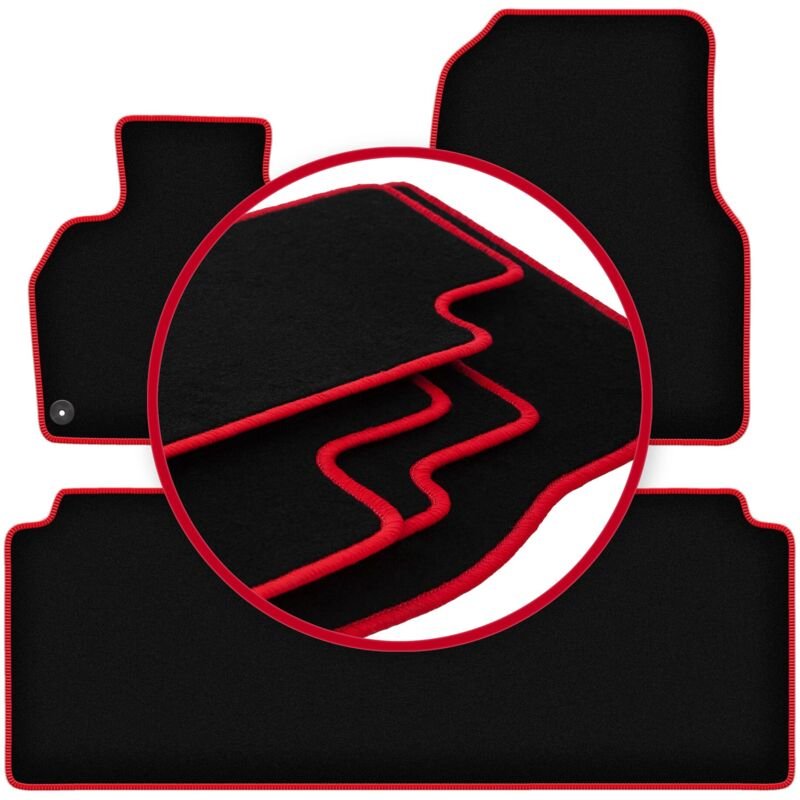 CARLUX-RED Autofußmatten für: Renault Espace IV Minivan (2002-2014)