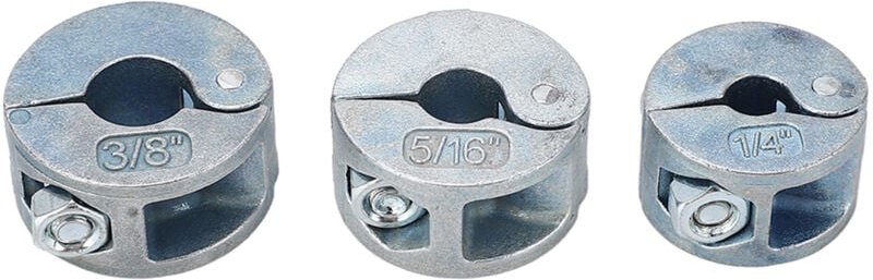 Thumbnail - Eosnow - 3pcs Bohrer Bit -Stopper -Kragen Zinklegierung Bohrtiefe Stop Ringe mit Sechskantschlüssel offener Typ