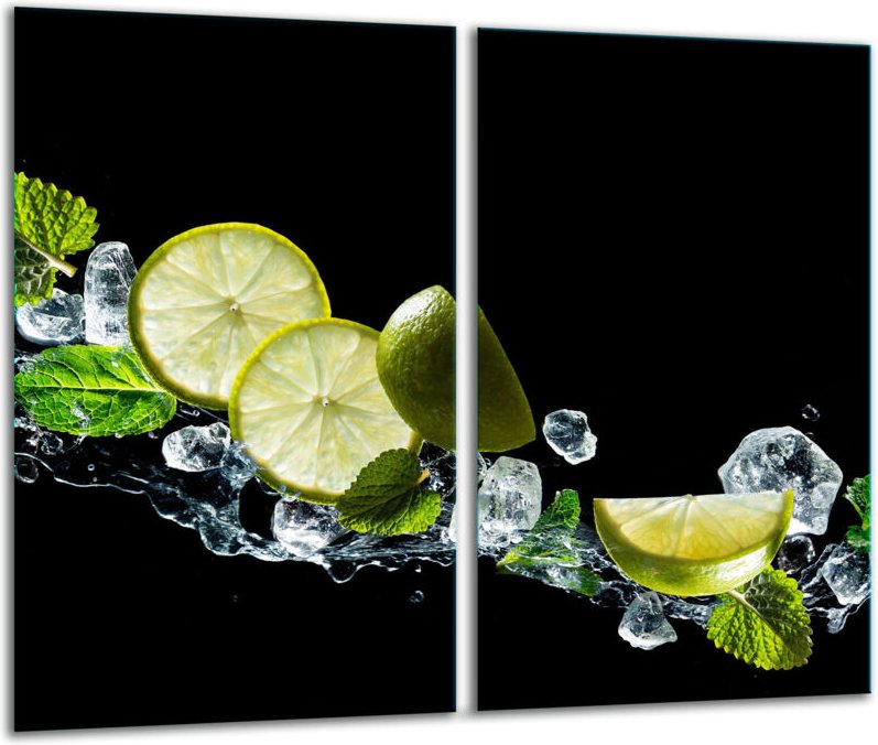 Glashakkungsbrett 2x 30x52 Schwarz