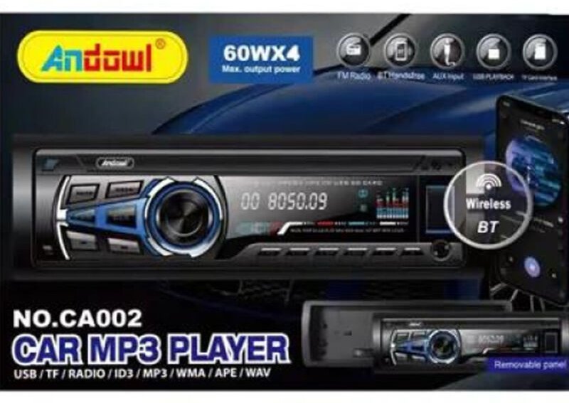Trade Shop - Autoradio MP3-Player Auto-Audiosystem 1 DIN BT USB AUX FM SD-Karte MP3 CA002 -
