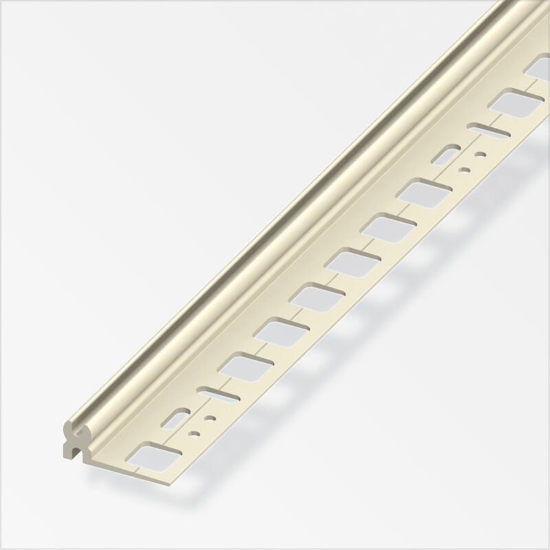 alfer Kunststoff-Träger-Profil + alfer®-fix 2 m, 11 x 30 mm elfenbein Profil