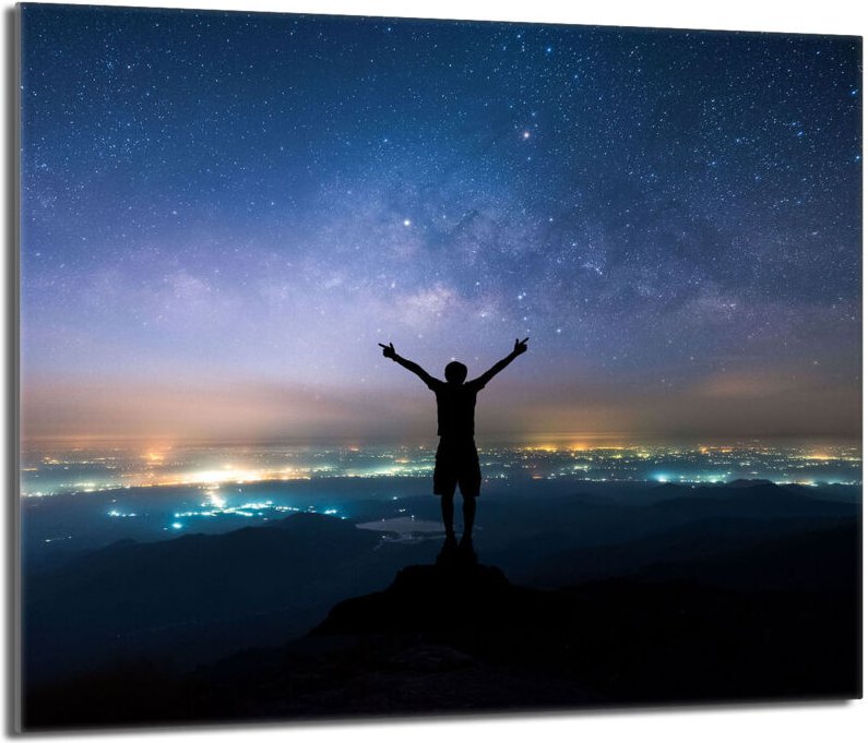 Glas-Herdplattenschutz 60x52 Sterne