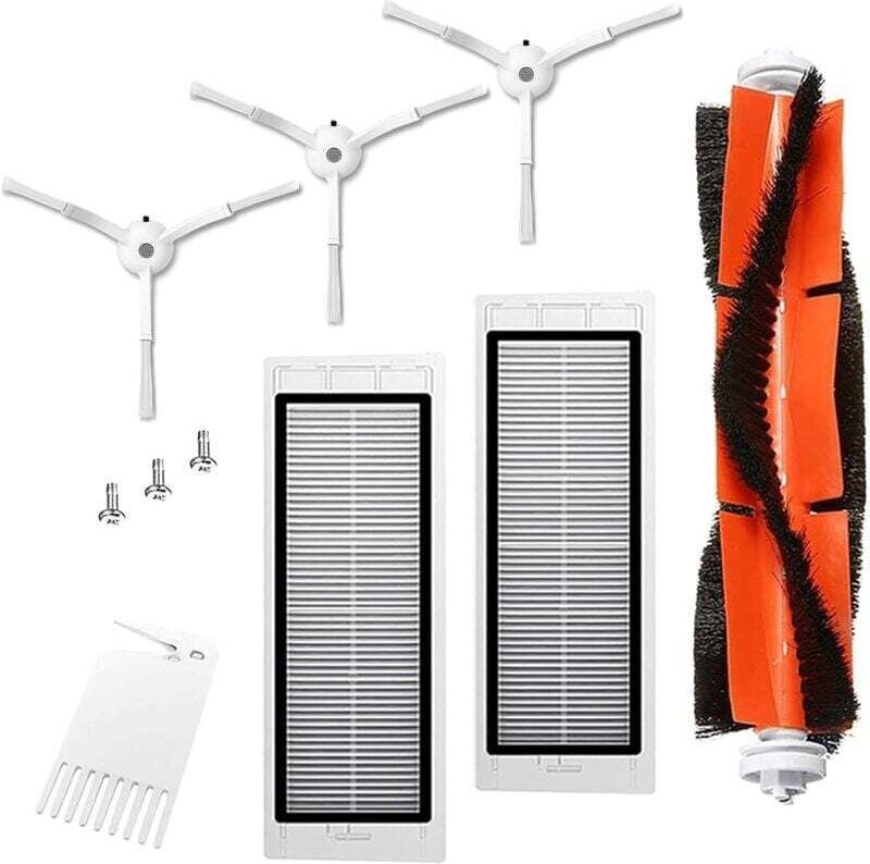 Ersatzteile für Staubsauger Xiaomi Roborock S50, S51, S55, S5 Max, S6, S60, S65, 10-teiliges Zubehörset – Hauptbürste, S...