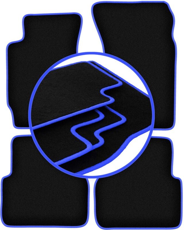 CARLUX-BLUE Autofußmatten für: Subaru Forester II SUV (2002-2008)