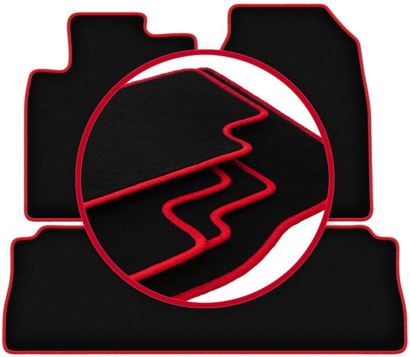 CARLUX-RED Autofußmatten für: Chevrolet Captiva SUV (2006-2017)