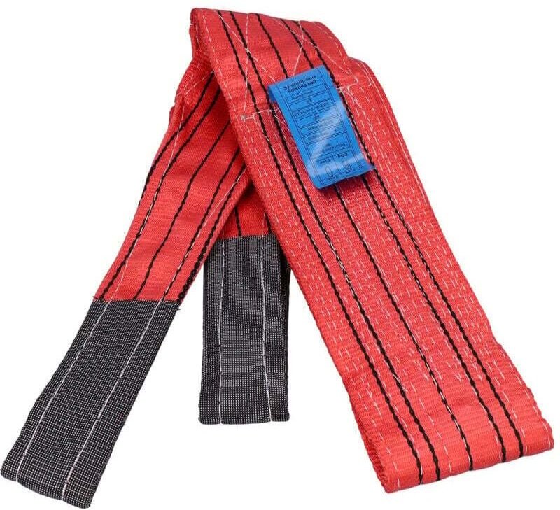 Decdeal 5 Tonnen weicher Hebegurt, dickes PES-Flachgurtband, 4,72 Zoll Breite, zum Tragen, 5 Meter (16,4 Fuß)