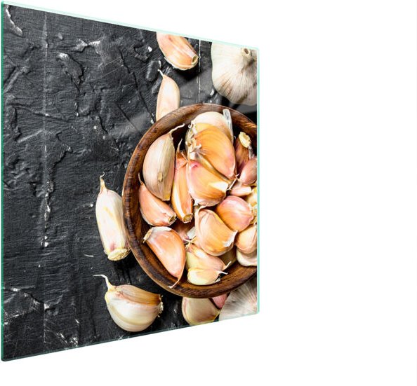 GLASSCHUTZPLATTE FÜR HERD 50x52 KNOBLAUCH