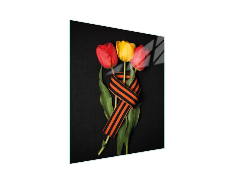 Glasschneidebrett 45x52 Rosen