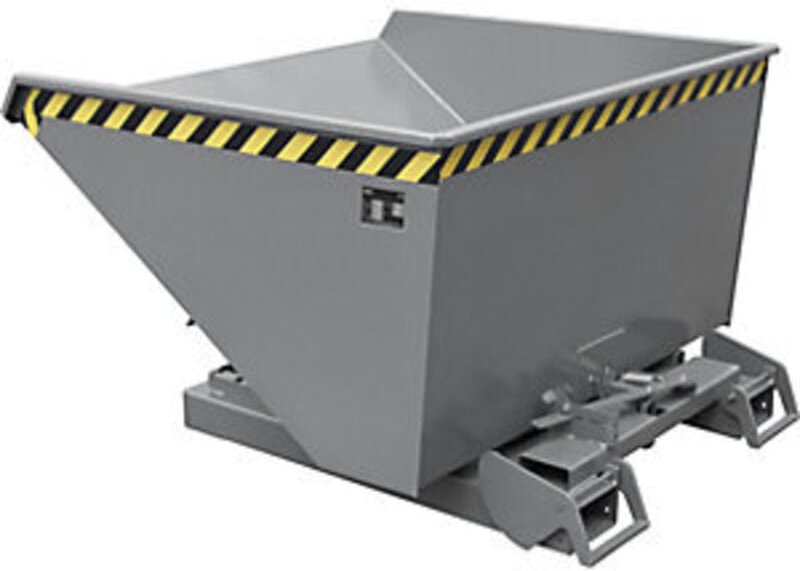 Bauer Kippbehälter 4A 1200, lackiert, Mausgrau