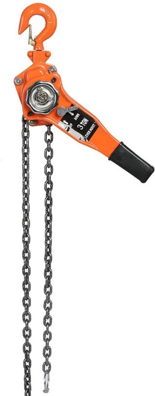 Orange Farbe 3 t/3000 kg Kettenzug Hebezeug Ratsche Hebezeug Ratschenhebel Riemenscheibe Heben 3 Meter - Eosnow