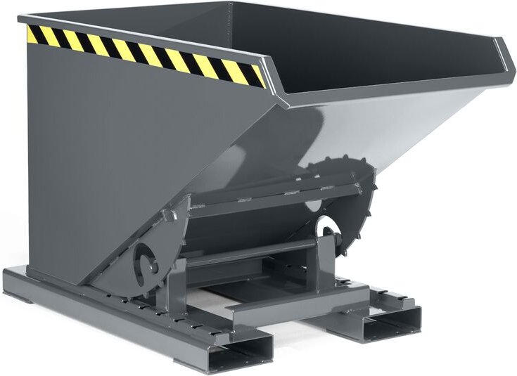 R+R Industrietechnik Abrollkipper Typ RAM-60 1070x1340x825mm 600dm³ RAL 7005 Mausgrau