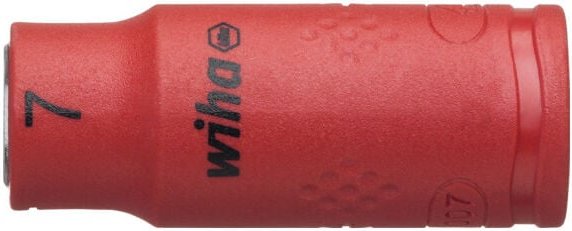Steckschlüsseleinsatz isoliert 1/4' Außensechskant 7,0 mm (43092) - Wiha
