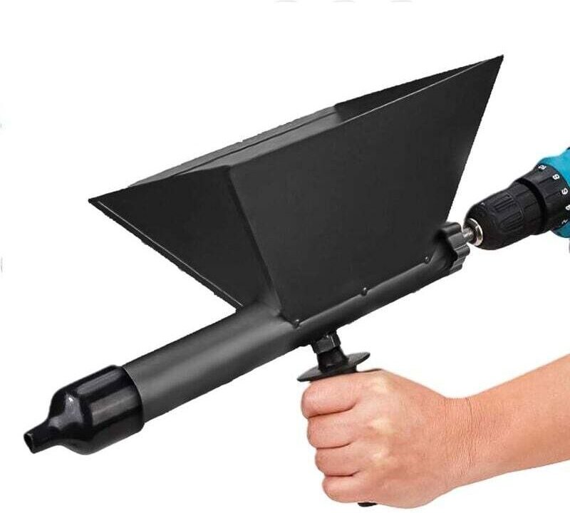 Elektrische Mörtelpistole mit 4 Düsen und 4 Klebedüsen, tragbare elektrische Fugenpistole für trichterförmige Mörtelfuge...