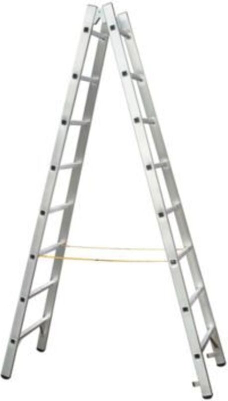 Zarges - Coni b Sprossen-Stehleiter, beidseitig begehbar Arbeitshöhe: max. 3,55m 40312