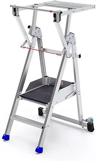 Matisère - Profi Stehleiter 2 Stufen - Maximale Arbeitshöhe 2.50m - PIRL2RM