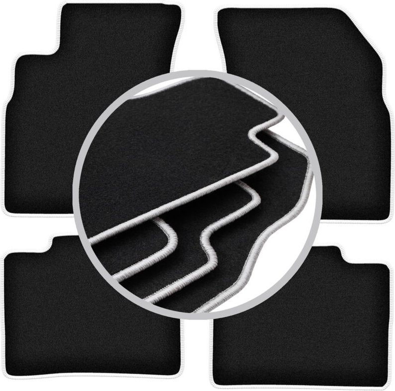 CARLUX-SILVER Autofußmatten für: Kia Optima II Limousine (2005-2010)