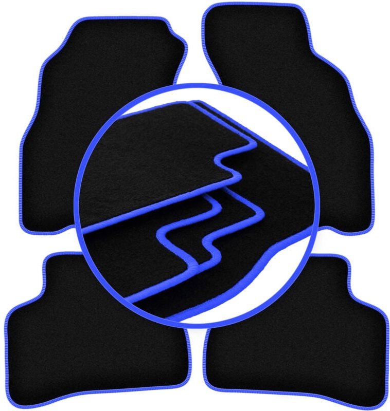 CARLUX-BLUE Autofußmatten für: Hyundai Accent I (X-3) Limousine (1994-2000)